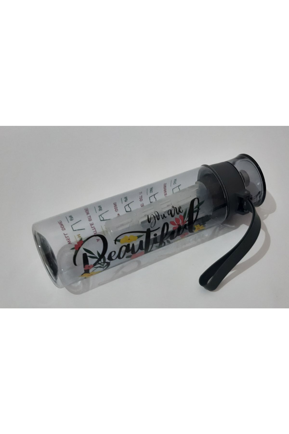 renkli çiçekler-Water Bottle 800 ml Water Bottle with Tank Water Bottle 4