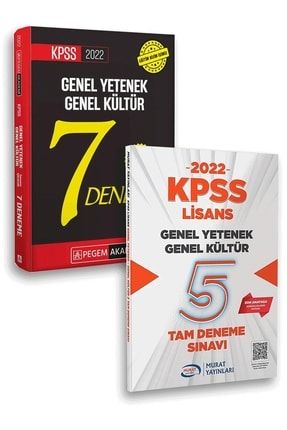 Kpss 2022 Gygk Lisans 7 Deneme Ve Murat Yayınları Kpss 2022 Gygk Lisans 5 Deneme Set pegemmuratya0111