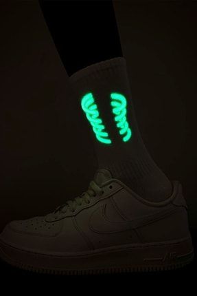 Çember Desen Glow Fosforlu Gece Parlayan Soket Çorap brbs587