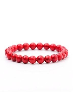 Unisex - Kırmızı Jade Doğal Taş Bileklik | Elegant > Handmade PDRACS458