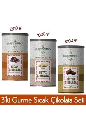 3'lü Sıcak Çikolata Gurme Seti A65