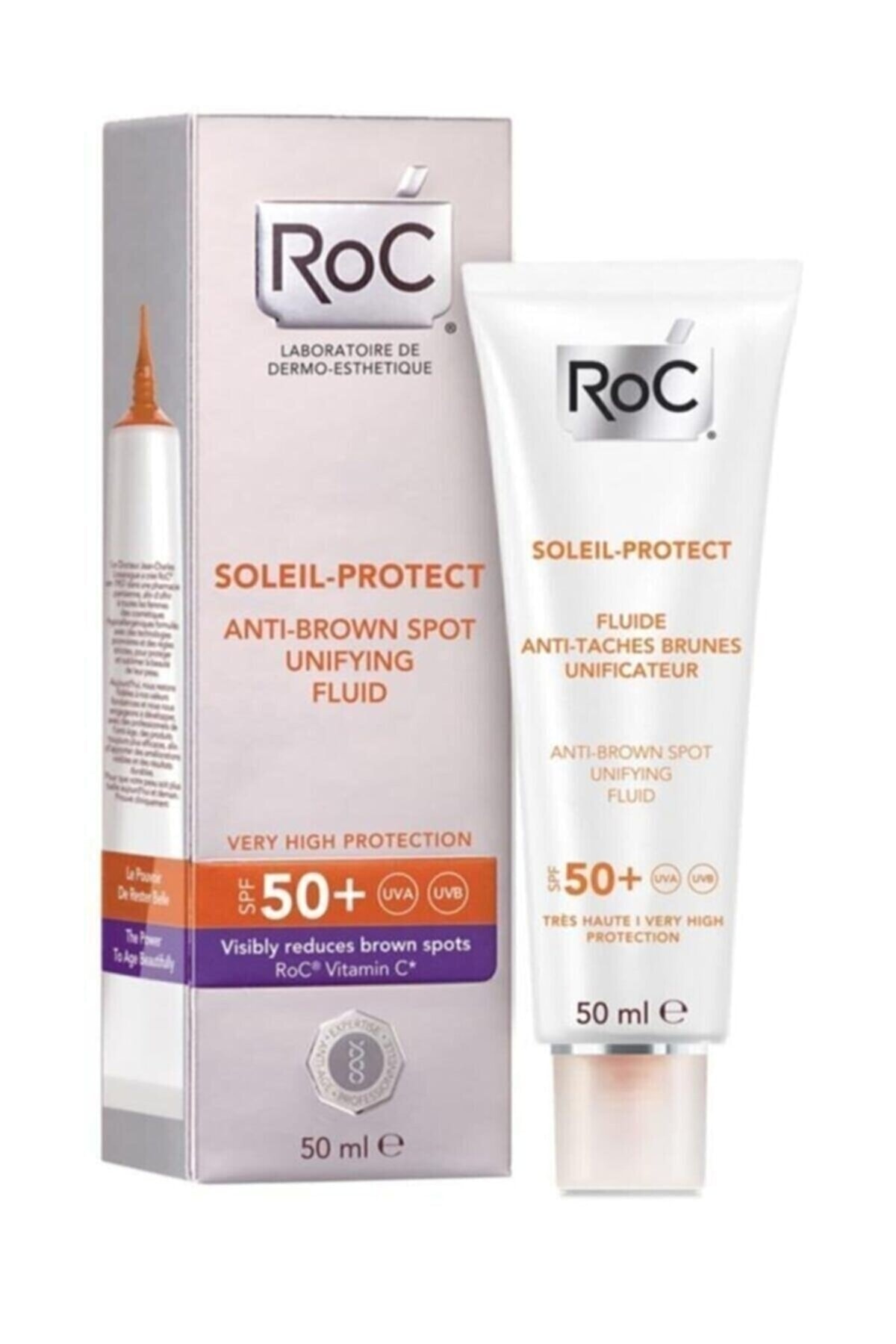 Roc Soleil Protect Anti Brown Fluid Spf 50 Kahverengi Leke Karşıtı 50ml - Lwsantibrown