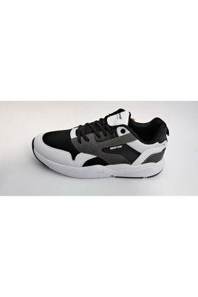 Bestof Siyah-beyaz Comfort Erkek Spor Ayakkabı MU1512
