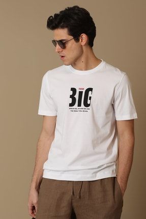 Gena Modern Grafik T- Shirt Beyaz 111020126