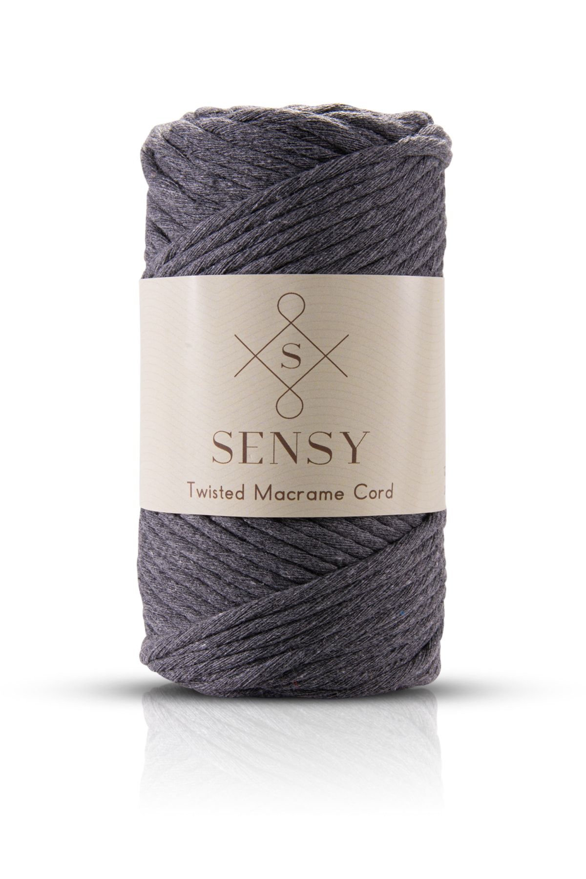 SENSY-Premium Combed Macrame Macrame Hobby Floss Dark Gray 2