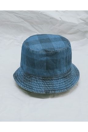 Balıkçı Şapkası, Çocuk, Hakiki Kot Denim Taşlanmış BLK-0006