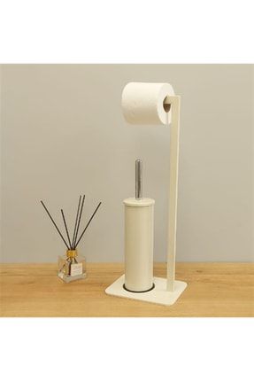 Swan Cleaning Krem Tall Tuvalet Kağıtlığı Ve Tuvalet Fırçalığı P17208S9203