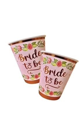 Metalize Rose Gold Bride To Be Bardak 8 Adet PS218623