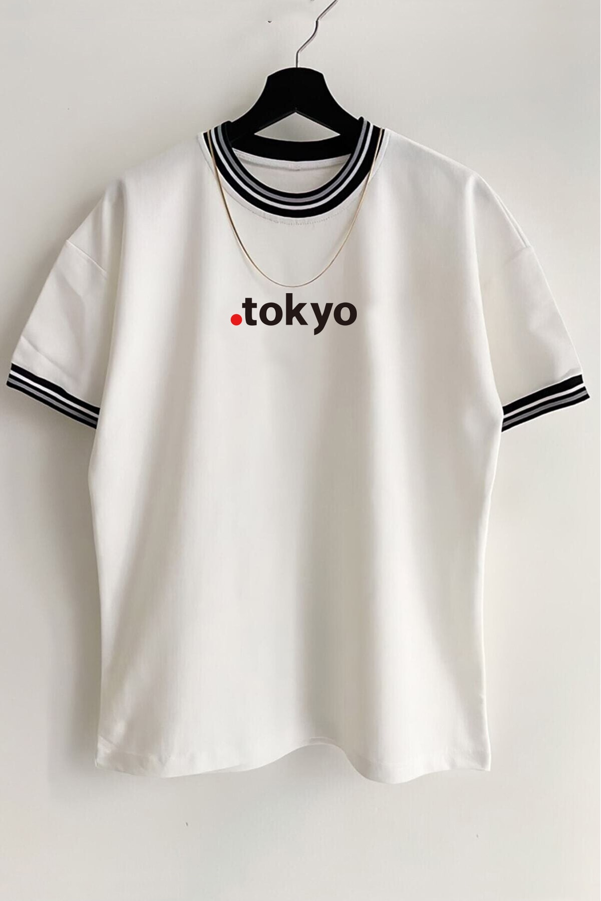 White New Season Tokyo Oversize Summer T-shirt