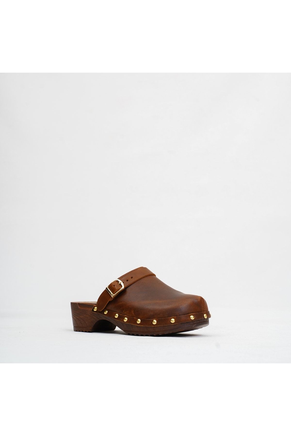 دمپایی چند رنگ زنانه قهوه پاشنه چرمی اصلی TK02 DaphneSandals