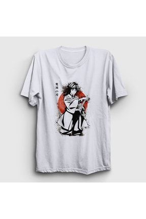 Unisex Beyaz Giyu Tomioka V2 Anime Demon Slayer Kimetsu No Yaiba T-shirt 298988tt