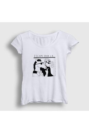Kadın Beyaz Escape From La Bojack Horseman T-shirt 299788tt