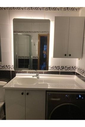 70x50 Cm Gün Işığı Ledli Dikdörtgen Banyo Aynası/ Makyaj Aynası NRKS100-NDGILA70X50