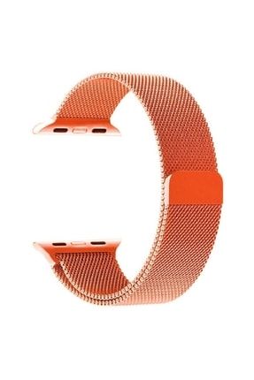 Apple Watch 42 44 45 Mm Milano Metal Loop Kordon Şık Örme Zincir Tasarım Mıknatıslı Paslanmaz Çelik milanmetal44