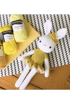 Amigurumi Fırfırlı Tavşan Örgü Kiti (sarı) Kit01