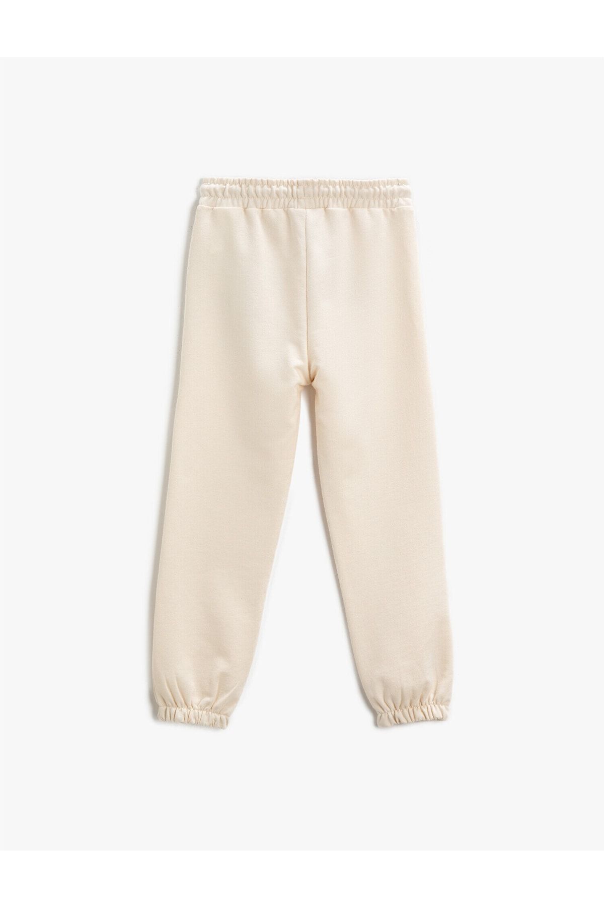 Koton-Printed Jogger Sweatpants with Pocket Tie Waist Elastic 2
