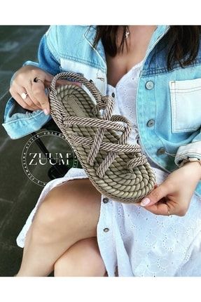 Kadın Halat Vizon Sandalet HALAT VİZON SANDALET