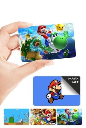 Mario Kart Kaplama Sticker 4 Adet MAR01