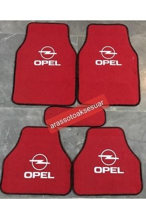 Opel Logolu Uyumlu Tigra Kırmızı Halı Paspas Çift Kat gks-paspas-274XCXC