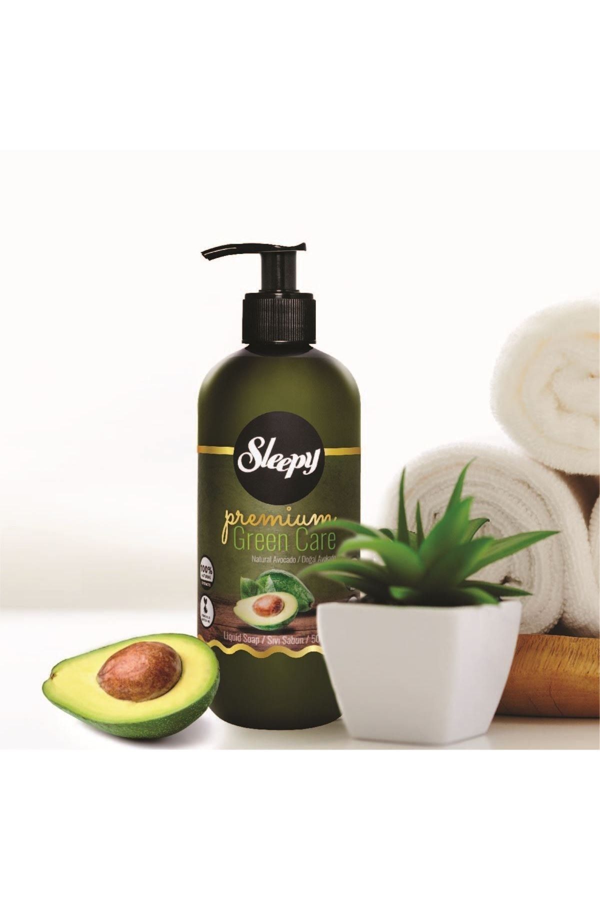 صابون مایع آلوئه ورا طبیعی Premium Green Care 500 میلی لیتر Sleepy