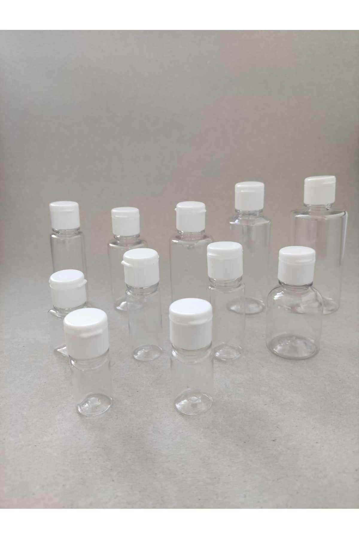 tedmar-10 Pieces 20 Ml White Fliptop Cologne with Lid, Sanitizer, Liquid Bottle 2