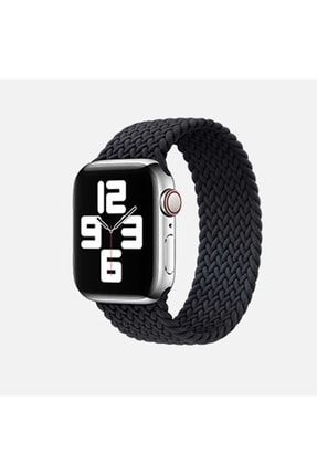 Apple Watch 42mm 44mm Hasır Örgü Kordon Akıllı Saat Kordon Small SKU: 389624