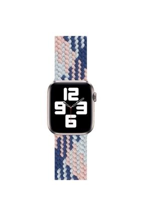Apple Watch 41mm Kordon Kayış Bileklik Örgülü Medium Watch 7 Serisi SKU: 274252