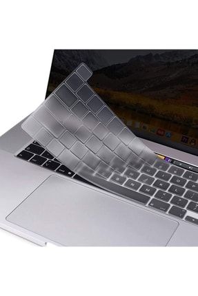 Apple Macbook Pro 13 Inç 2020 M1 A2338 Ile Türkçe Q Klavye Slim Şeffaf Klavye Koruyucu Kılıf SKU: 218846