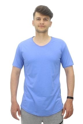 Black Horn Erkek Pis Yaka %100 Pamuk Salaş T-shirt MDL2424