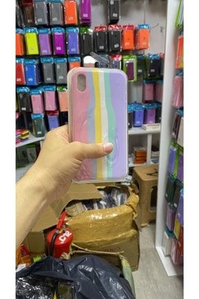 Iphone X Uyumlu -kir Ve Leke Tutmayan Rainbow Silikon Kılıf TCASEİPXRAİNBOW
