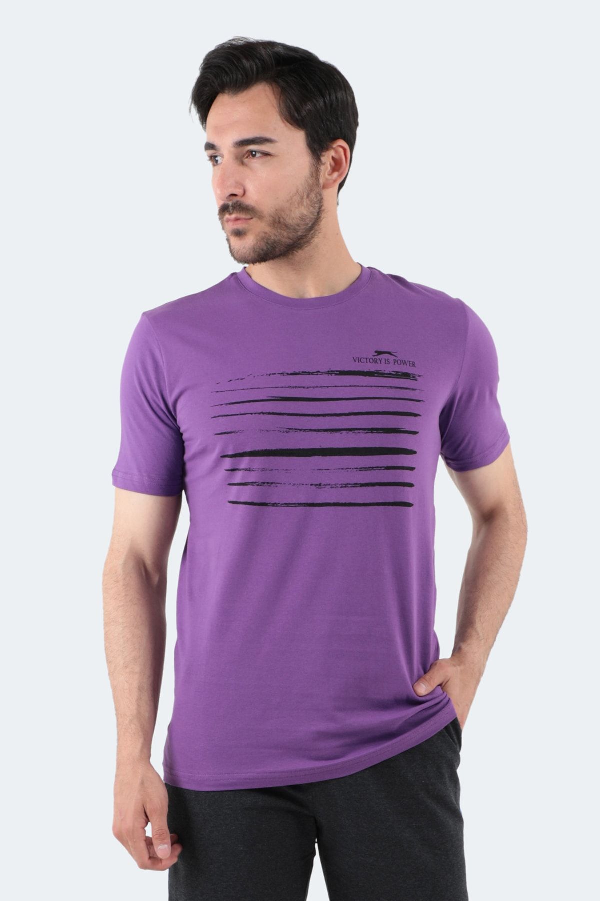 Slazenger T-Shirt Lila Figurbetont