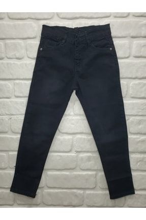 Erkek Çocuk Siyah Kot Pantolon Jeans Desensiz unkojeans1