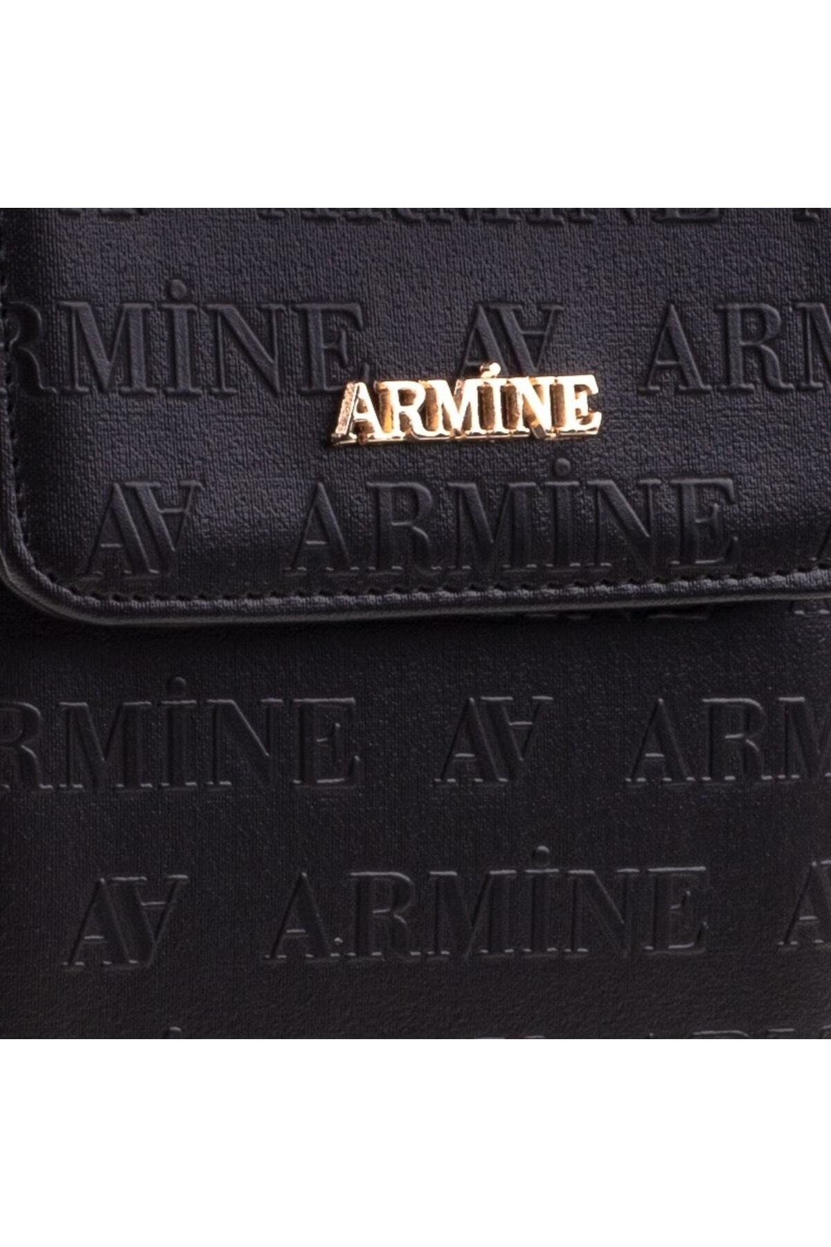 کیف مجلسی Armine اورجینال زنانه برند آرمین A22N000675850 Women's Black Laser Printed Chain Strap Bag - تصویر 2