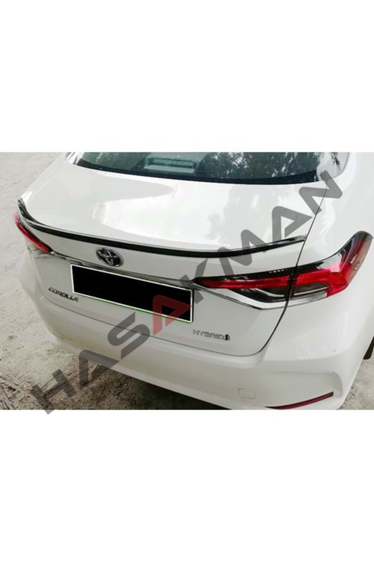 HasAkman Toyota Corolla Bagaj Üstü Anatomik Spoiler Boyalı 2018 2019 2020 2021 Ithal
