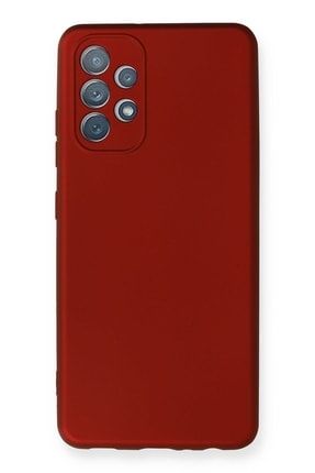 Samsung Galaxy A52- A52s Kılıf Soft Yüzeyli Yıkanabilir Silikon Arka Kapak - Bordo premier-silikon-GRM-samsung-a52