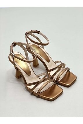 Ginza Bronz Renk Topuklu Kadın Ayakkabı 2446-289