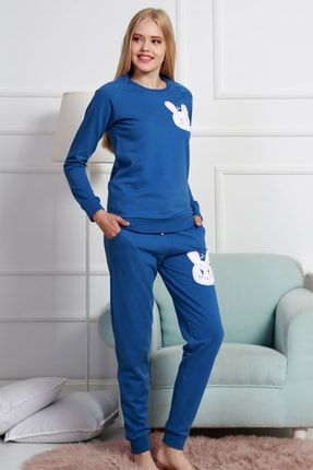 Kadın Pamuklu Kalın Pijama Takım 22ILK-9033020000