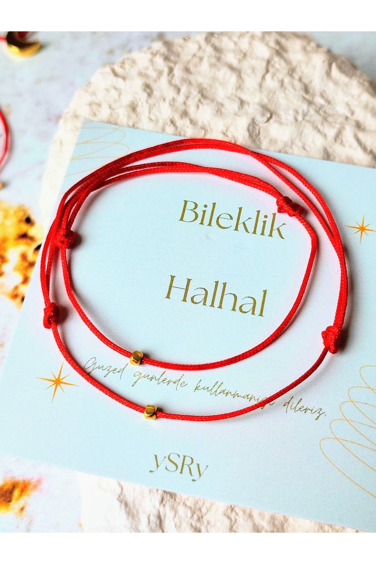 ySRy-Special Series Minimalist Single Bead Red Thread Bracelet Anklet Set 2