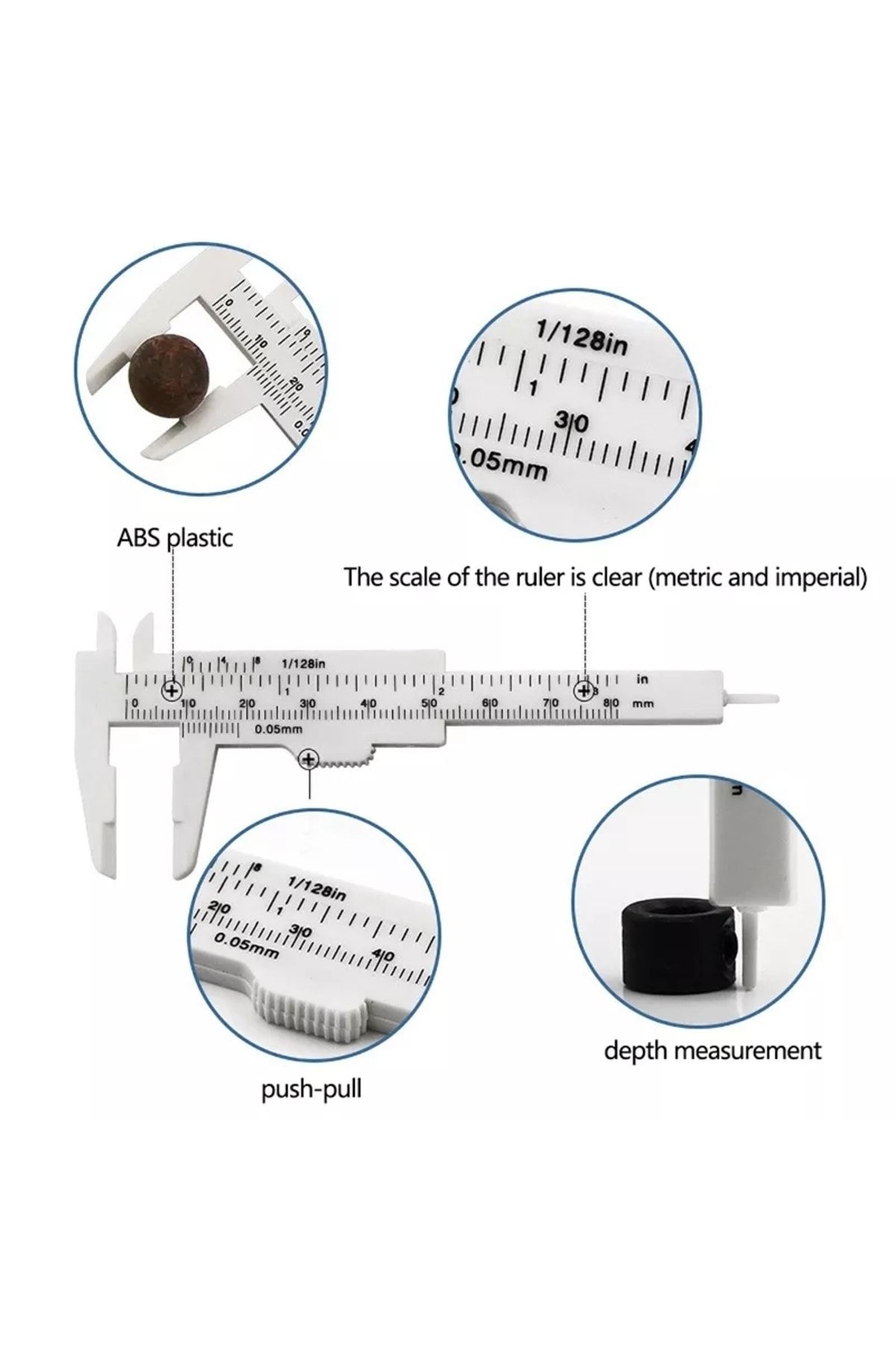 BİOMASER-Microblading And Permanent Makeup Measuring Ruler Caliper 5