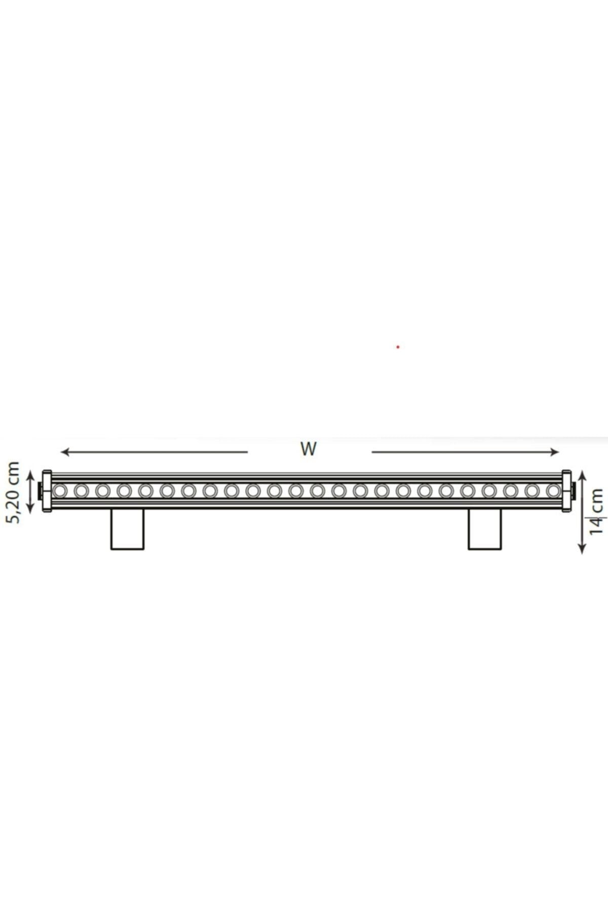 18 Watt Wallwasher Duvar Boyama Armatürü Yeşil Philips-osram 2