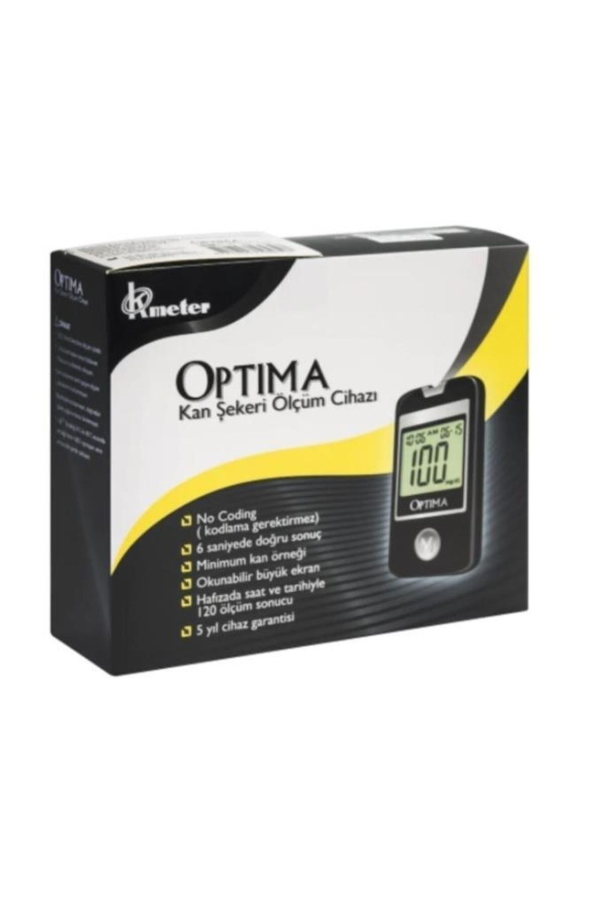 Optima-Glucose Meter And Strip 2