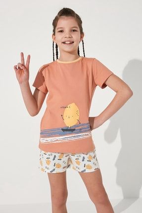 Kız Çocuk Veg-t Vitamin 2li Pijama Takımı PNQZW42K21IY-MIX