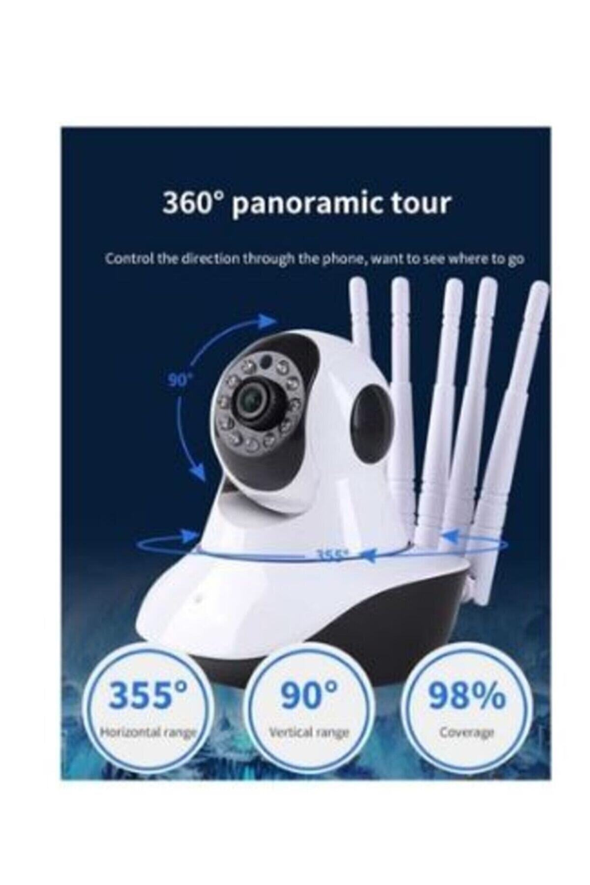 Lisa Butik Gece Görüşlü Wi-fi Bebek Ve Güvenlik Kamerası Cmr11 5'anten 32 Gb Sd Kart Dahil fotoğrafı 3 (önizleme)