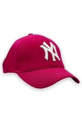 Kaliteli Model Logo Beyaz Unisex Ayarlanabilir Pembe Ny Şapka beyzbol-lacos-kumaş-pmb