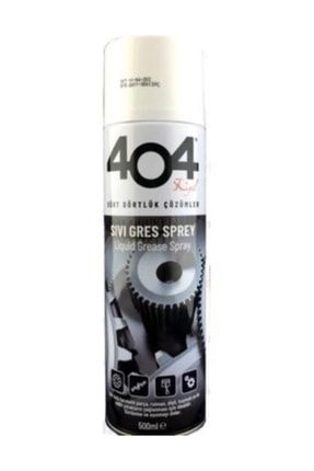 404 Sıvı Gres Yağı Sprey 500 ml. 20 Adet (1koli) Zincir Yağlayıcı Oto Bisiklet Motosiklet