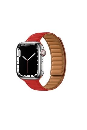 Apple Watch 1 2 3 4 5 6 7 Se 42/44/45 Mm Uyumlu Deri Loop Kordon Kayış ED6455