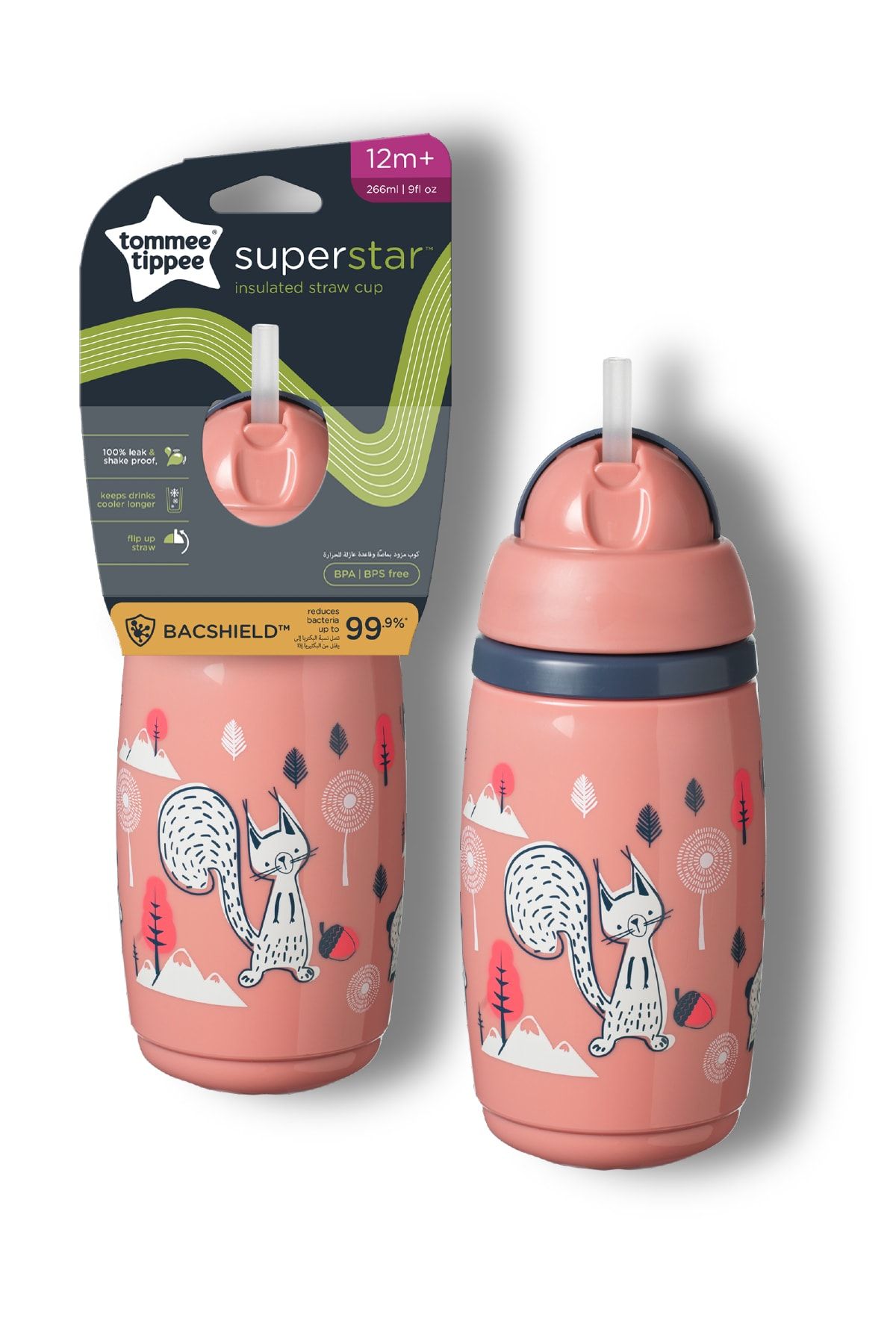 Tommee Tippee Insulated Straw Cup 266ml (12m+)
