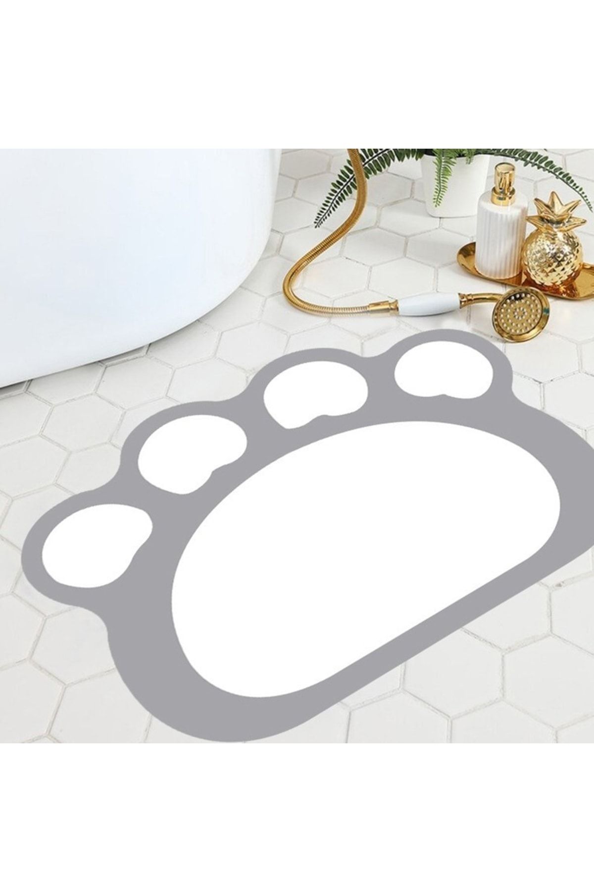 Kedi Patisi, Ayak Izi Banyo Paspası, Banyo Paspası, Patili Paspas 40x60 Cm