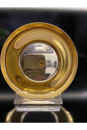 Narin Halley Parlak Altın Çay Tabak 11 Cm Büyük Tabanlı Çay Bardaklarına Uyumludur Nrn2