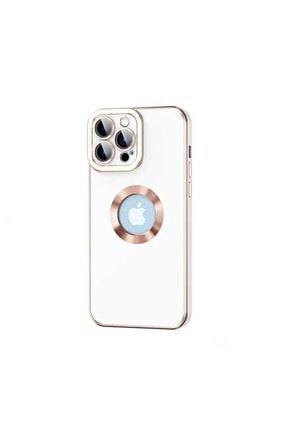 Iphone 12 Pro Max Uyumlu Kamera Korumalı Parlak Kenarlı Altın Işlemeli Kılıf Kongo+iPhone+12+Pro+Max